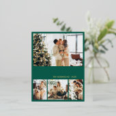 De Vacances En Aluminium Carte postale moderne Gold Foil Script Collage Hol (Debout devant)