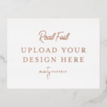 De Vacances En Aluminium Carte postale rose Gold Foil Landcape<br><div class="desc">Customisez votre design dans Templett. Une fois la modification terminée,  téléchargez votre fichier dans un format JPG (n'oubliez pas d'activer l'option de fond perdu). Téléchargez votre design ici en cliquant sur le bouton bleu "Personnaliser".</div>