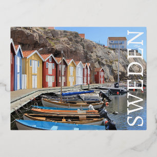 De Vacances En Aluminium Carte postale Suède