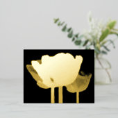 De Vacances En Aluminium Carte postale Tulips Gold Foil Holiday (Debout devant)