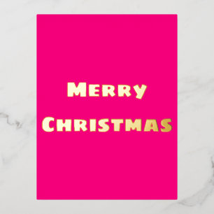 De Vacances En Aluminium Crimson Festive Joyeux Noël Carte postale