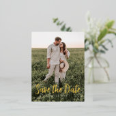 De Vacances En Aluminium Enregistrer La Carte Postale Date - Mini Script Go (Debout devant)