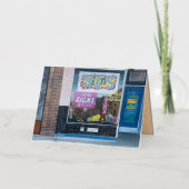 De Vacances Métallisée Carte d'anniversaire Horoscope (Recto)