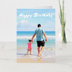 De Vacances Métallisée Carte d'anniversaire personnalisée avec vos photos