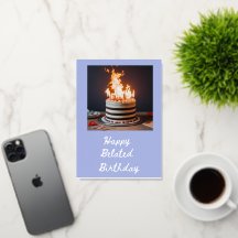 Carte d'anniversaire tardive