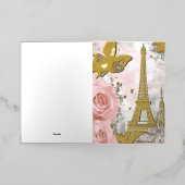 DE VACANCES MÉTALLISÉE CARTE MARIAGE (Mise à l'extérieur)