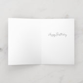 De Vacances Métallisée Carte Or pour Anniversaire Funny Foil Grey Card (Couchage intérieur)