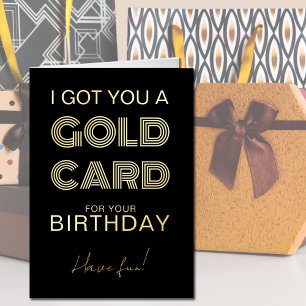 De Vacances Métallisée Carte Or pour Anniversaire Funny Foil Grey Card