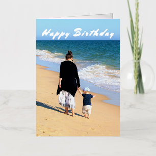 De Vacances Métallisée Concevez votre propre carte d'anniversaire photo p
