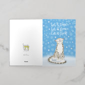 De Vacances Métallisée Laisser neiger feuille d'argent neige carte léopar (Mise à l'extérieur)