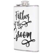 De vader van de bruidegom heupfles (Links)