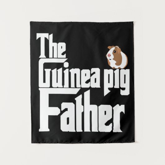De vader van de cavia Pig Wandkleed (Voorkant)