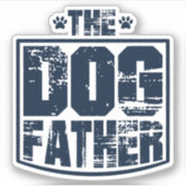 De vader van de hond droeg grafisch sticker (Voorkant)