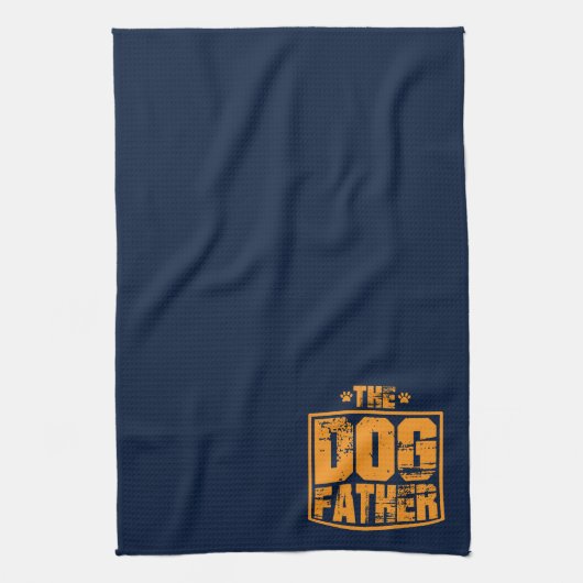 De vader van de hond droeg grafisch theedoek (Verticaal)