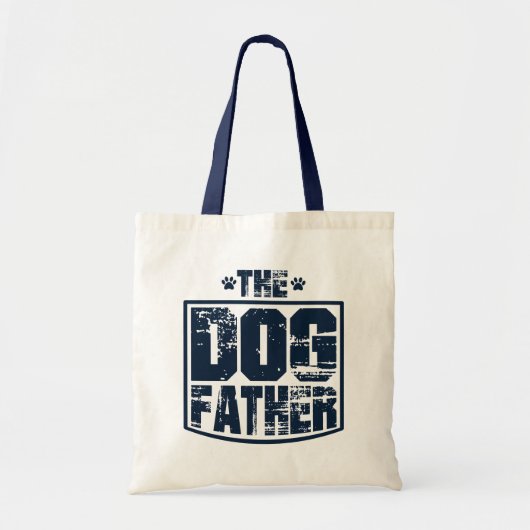 De vader van de hond droeg grafisch tote bag (Voorkant)