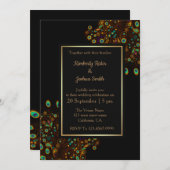 De vader van de uitnodiging tot het huwelijk van P (Voorkant / Achterkant)