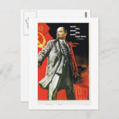 de vader van lenin van de sovjetunie briefkaart (Voorkant / Achterkant)