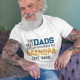 De vaders worden gepromoveerd tot Opa Vaderdag T-shirt