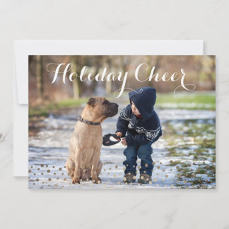 De vakantie juicht toe feestdagenkaart