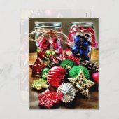 De vakantie Kerstmis siert de Briefkaarten van de (Voorkant / Achterkant)