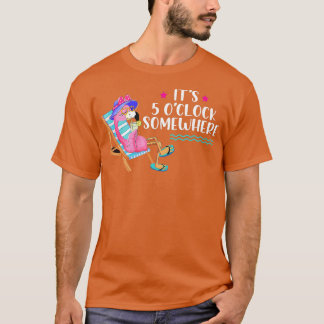 De Vakantie van de knol Drink Flamingo zijn 5 OClo T-shirt