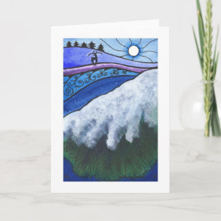 De vakantie van de winter/Kerstkaart, "Verre Feestdagen Kaart