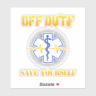 De Vakantie van EMS bewaart zich Grappige de Sticker