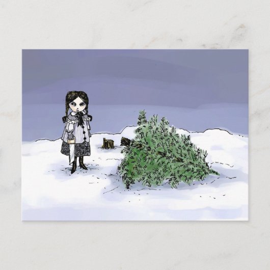 De vakantieboom verkopen feestdagenkaart (Voorkant)