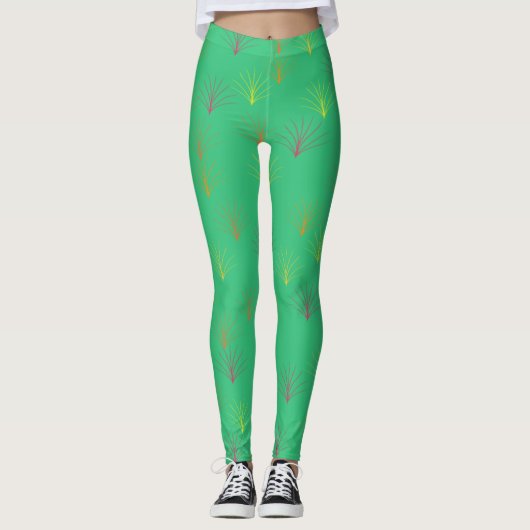 De val van de herfst leggings (Voorkant)