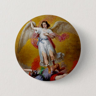 De val van Lucifer door Antonio Maria Esquivel Ronde Button 5,7 Cm