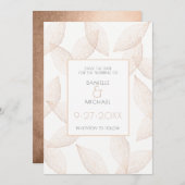 De val verlaat sparen de Datum Save The Date (Voorkant / Achterkant)