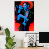 De Valentijn Saint Ken Gage Surrealisme Poster (Thuiskantoor)