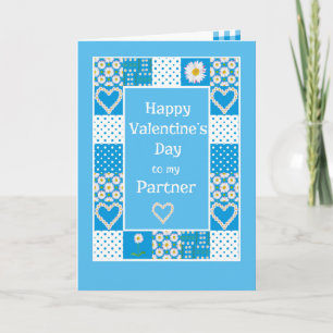 De Valentijn van het Patchwork van de Ketens van D Feestdagen Kaart