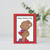 De Valentijnsdag draagt briefkaart (Staand voorkant)