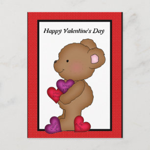 De Valentijnsdag draagt briefkaart