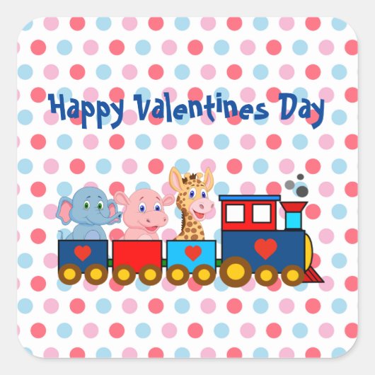 De Valentijnstrein Sticker (Voorkant)