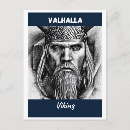 De Valhalla Viking Briefkaart (Voorkant)