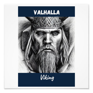 De Valhalla Viking Foto Afdruk