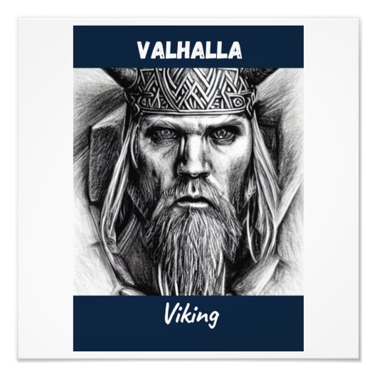 De Valhalla Viking Foto Afdruk (Voorkant)