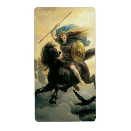 De Valkyrie, 1869 Etiket (Voorkant)