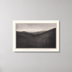 De vallei ten westen van het voorgestelde Athenaeu Canvas Afdruk