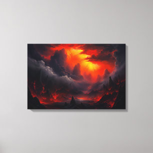 De Vallei van de Dood - Fantasy Art Canvas Afdruk