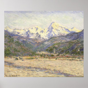 De vallei van de Nervia Claude Monet Poster