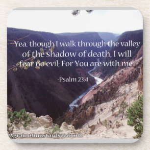 De vallei van de schaduw van de dood bier onderzetter