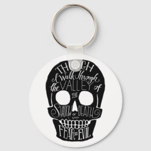 De vallei van de schaduw van de dood sleutelhanger