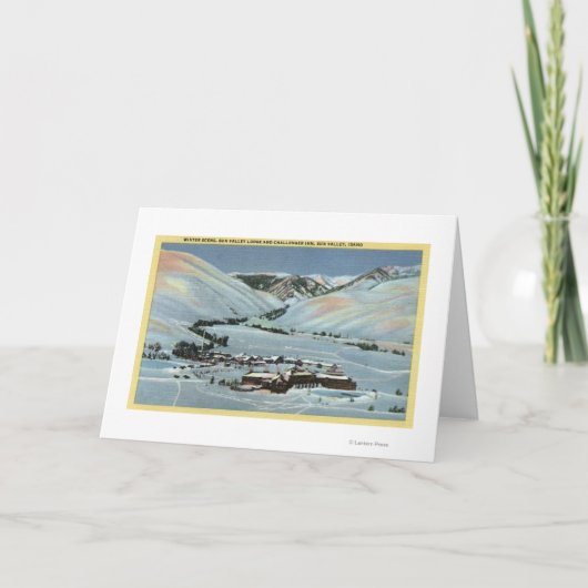 De Vallei van de zon, identiteitskaart - de Scène Feestdagen Kaart (Voorkant)