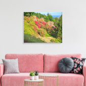 de vallei van rhodondendros op canvas print (Insitu (Woonkamer))