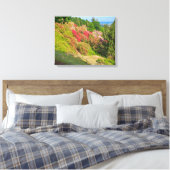 de vallei van rhodondendros op canvas print (Insitu (Slaapkamer))