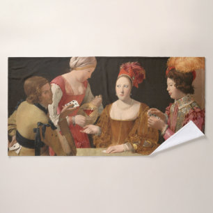 De valsspeler met de klaveren aas, La Tour Badhanddoek