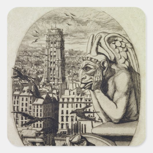De Vampier, 1853 Vierkante Sticker (Voorkant)